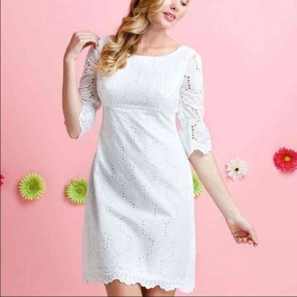 Lilly Pulitzer White Eyelet Shayna dress